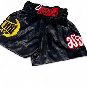 UFC Black and Yellow Athletic Shorts